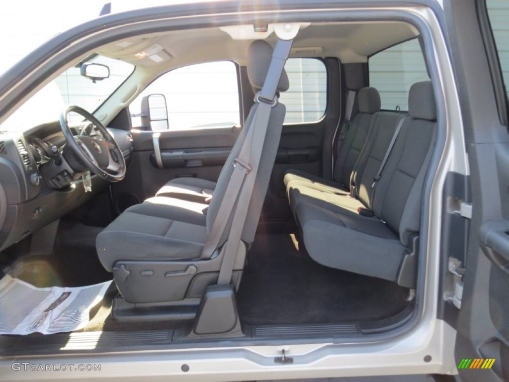 Ebony Interior 2009 Chevrolet Silverado 2500HD LT Extended Cab Photo #71186956