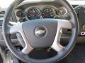 Ebony 2009 Chevrolet Silverado 2500HD LT Extended Cab Steering Wheel
