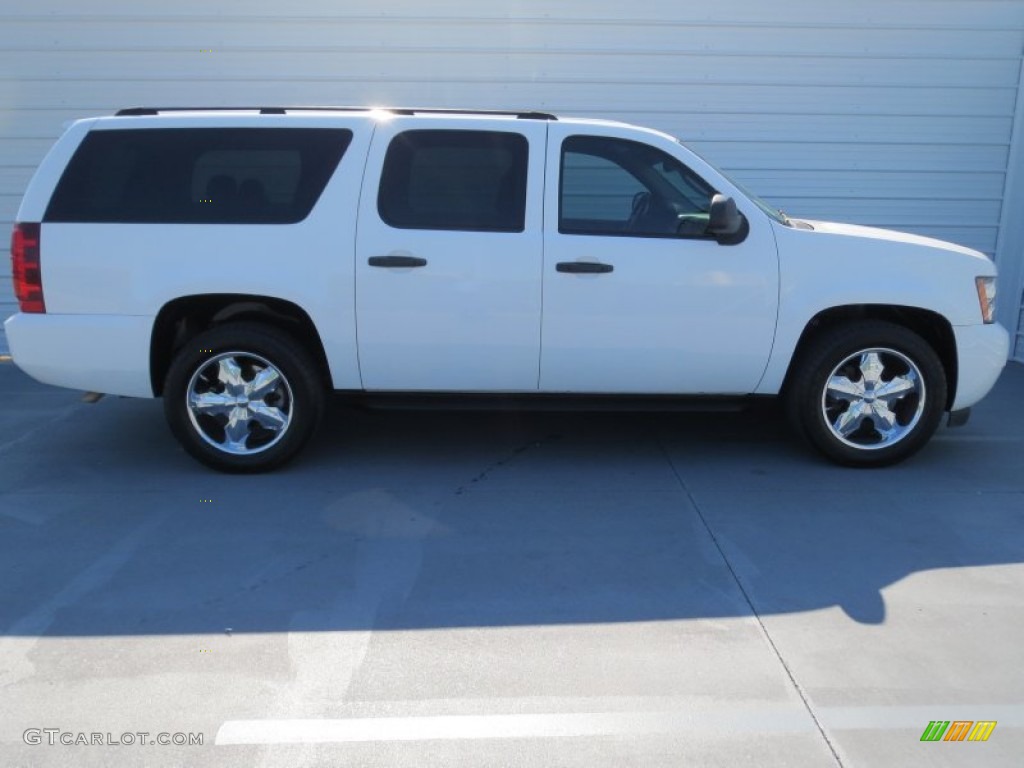 2007 Suburban 1500 LS - Summit White / Ebony photo #2