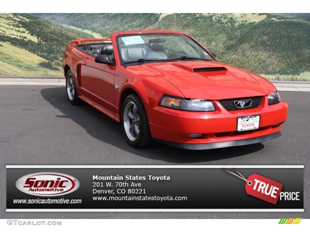 2004 Mustang GT Convertible - Torch Red / Dark Charcoal photo #1