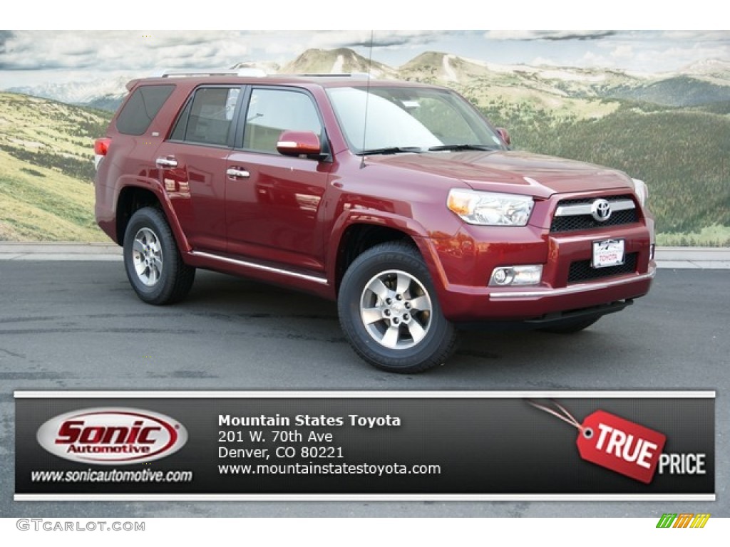 2013 4Runner SR5 4x4 - Salsa Red Pearl / Beige photo #1