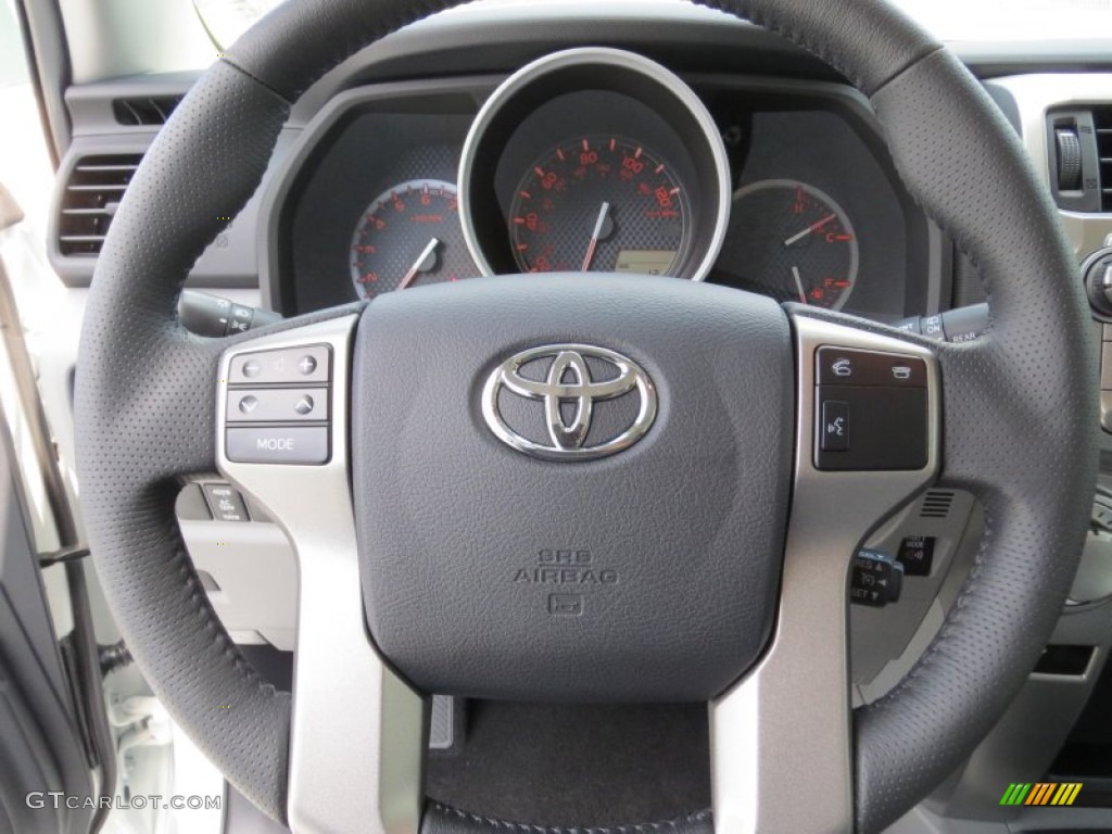 2013 Toyota 4Runner SR5 Graphite Steering Wheel Photo #71188861