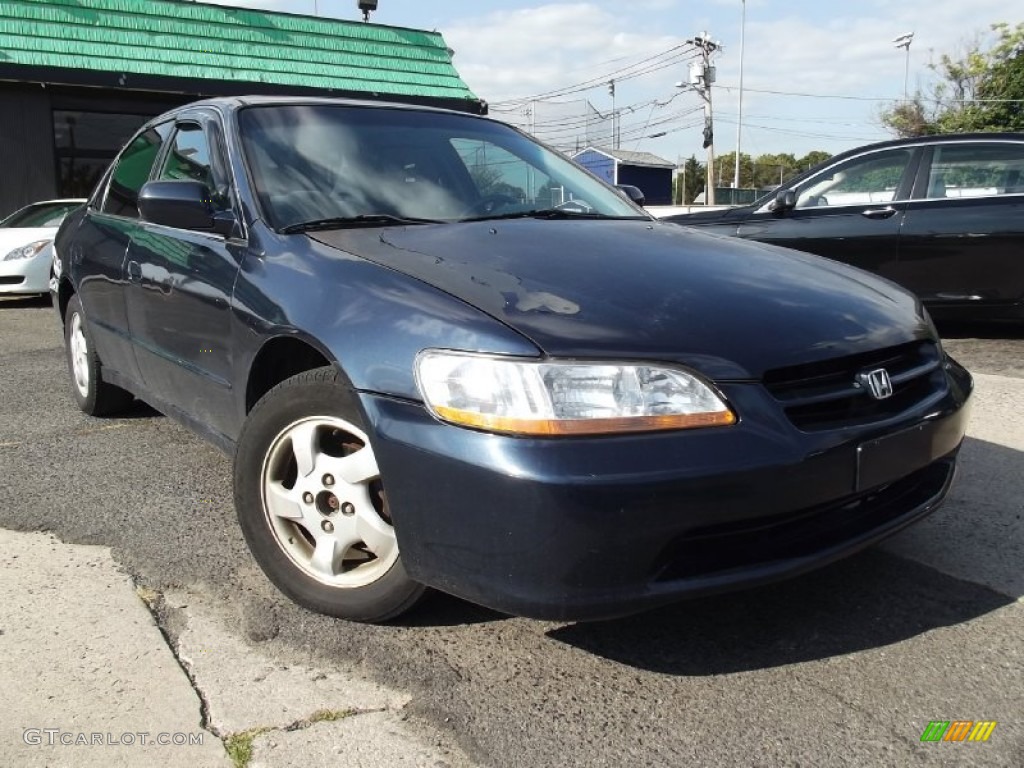 1999 Accord EX Sedan - Deep Velvet Blue Pearl / Charcoal photo #2