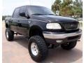 2002 Black Ford F150 Lariat SuperCrew 4x4  photo #10