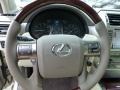 2013 Lexus GX Ecru/Auburn Bubinga Interior Steering Wheel Photo