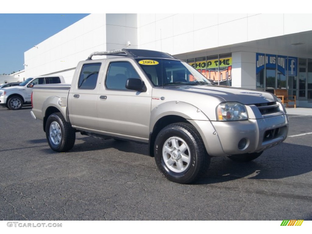 Granite Metallic 2004 Nissan Frontier SC Crew Cab 4x4 Exterior Photo #71192548