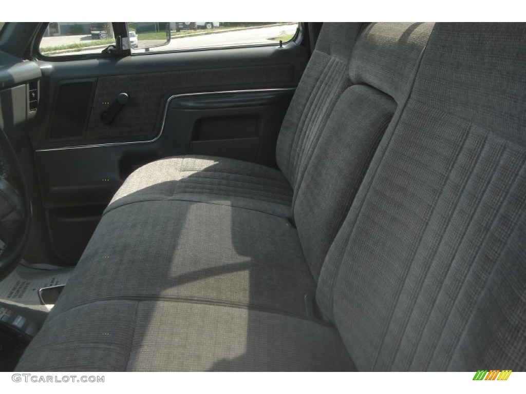 1990 F250 XLT Lariat Regular Cab 4x4 - Black / Grey photo #33