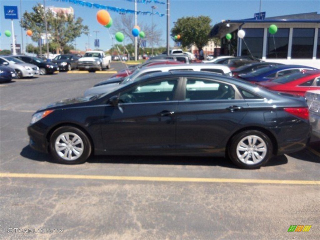 2011 Sonata GLS - Indigo Blue Pearl / Gray photo #4