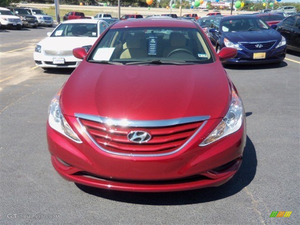 2011 Sonata GLS - Venetian Red / Camel photo #1