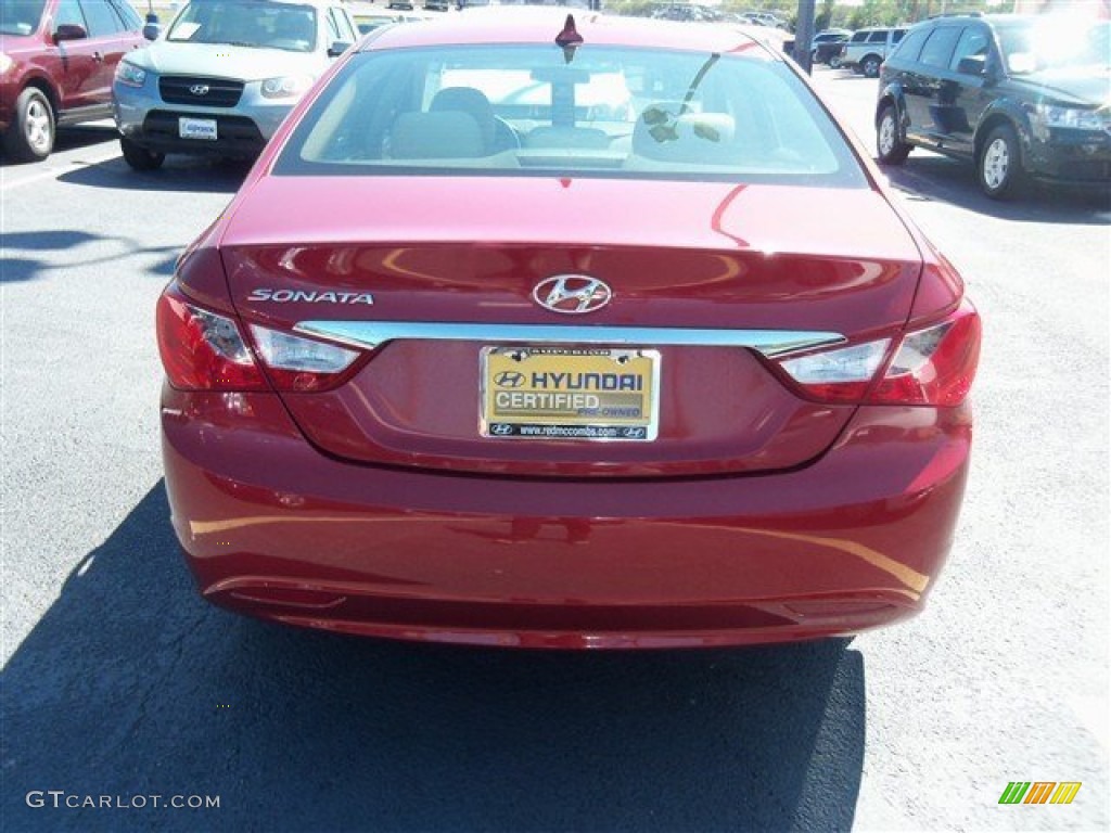 2011 Sonata GLS - Venetian Red / Camel photo #6