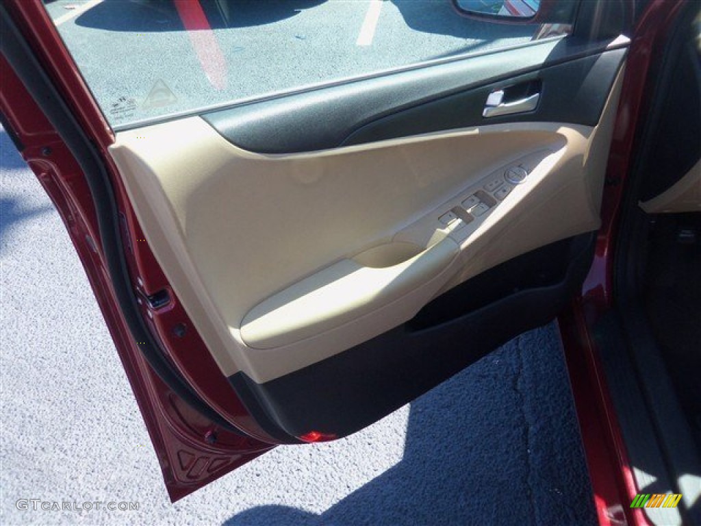 2011 Sonata GLS - Venetian Red / Camel photo #7