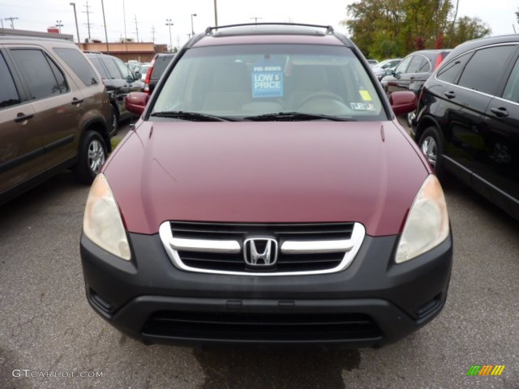 2003 CR-V EX 4WD - Chianti Red Pearl / Saddle photo #2