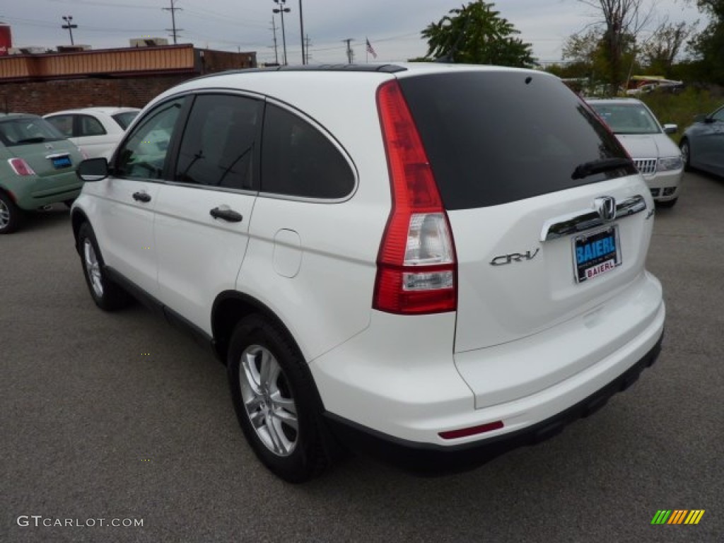 2010 CR-V EX AWD - Taffeta White / Gray photo #5