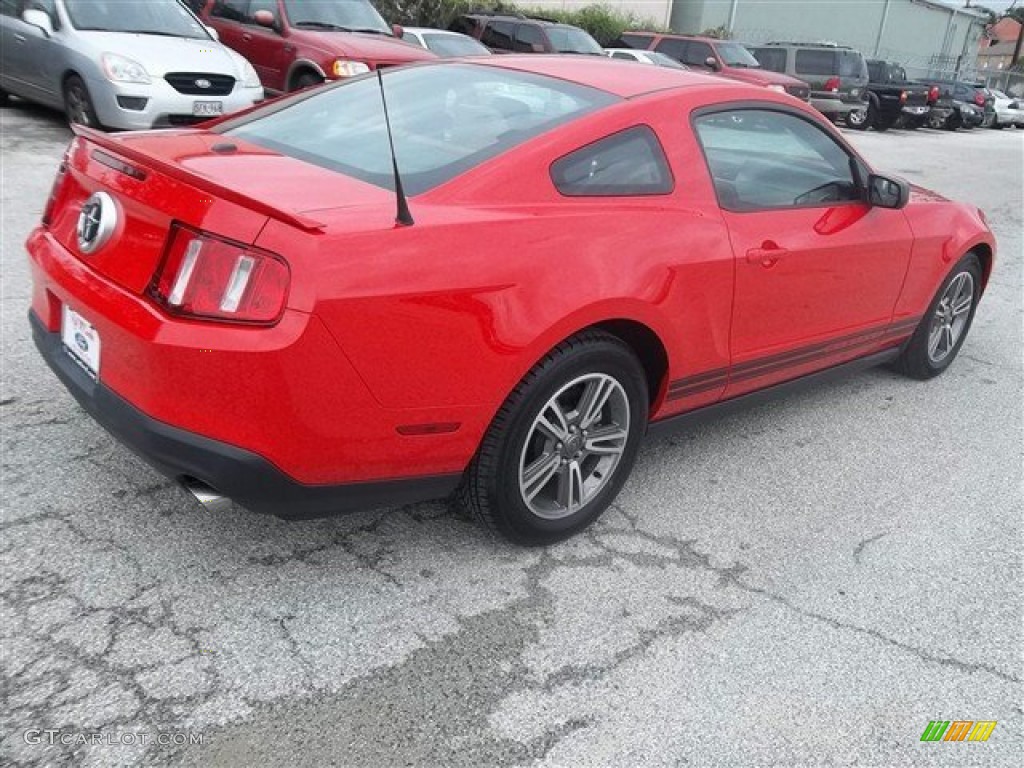 2011 Mustang V6 Premium Coupe - Race Red / Saddle photo #3