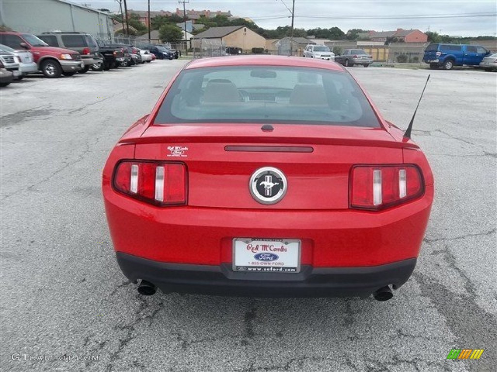 2011 Mustang V6 Premium Coupe - Race Red / Saddle photo #4