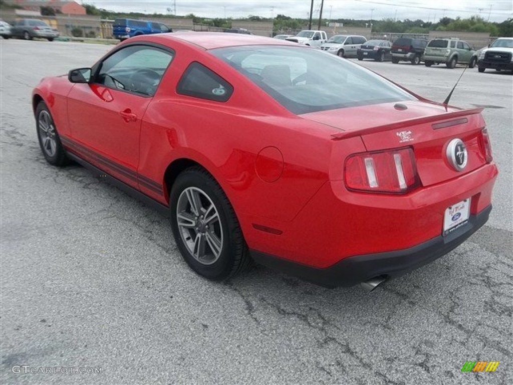 2011 Mustang V6 Premium Coupe - Race Red / Saddle photo #5