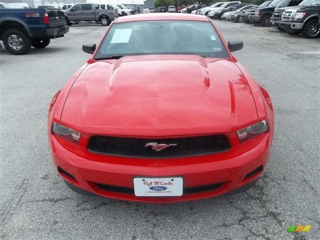 2011 Mustang V6 Premium Coupe - Race Red / Saddle photo #8