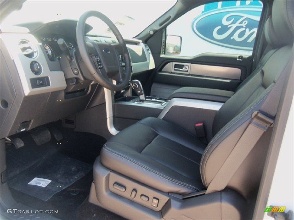 Black Interior 2013 Ford F150 FX2 SuperCrew Photo #71198818