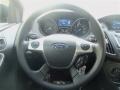Charcoal Black 2013 Ford Focus S Sedan Steering Wheel