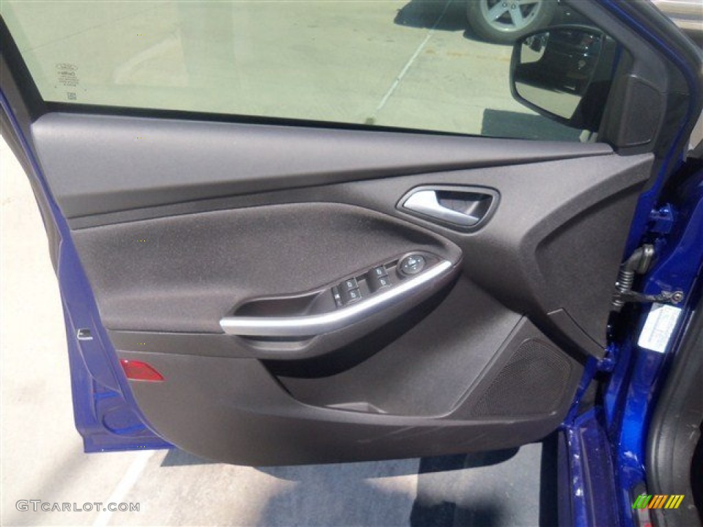 2013 Ford Focus ST Hatchback ST Performance Blue Recaro Seats Door Panel Photo #71199478