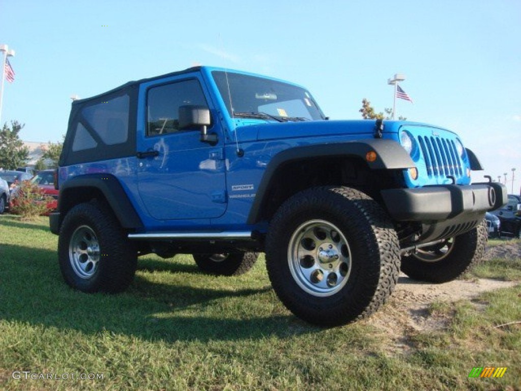 2011 Wrangler Sport 4x4 - Cosmos Blue / Black photo #2