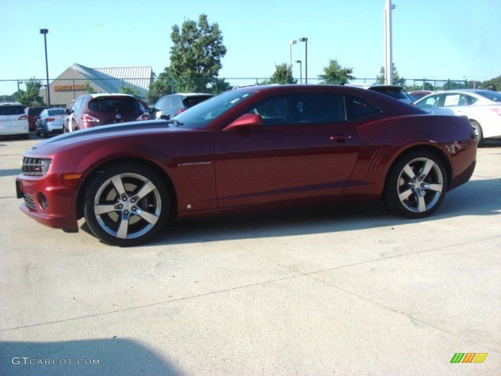 2010 Camaro SS/RS Coupe - Red Jewel Tintcoat / Black photo #6