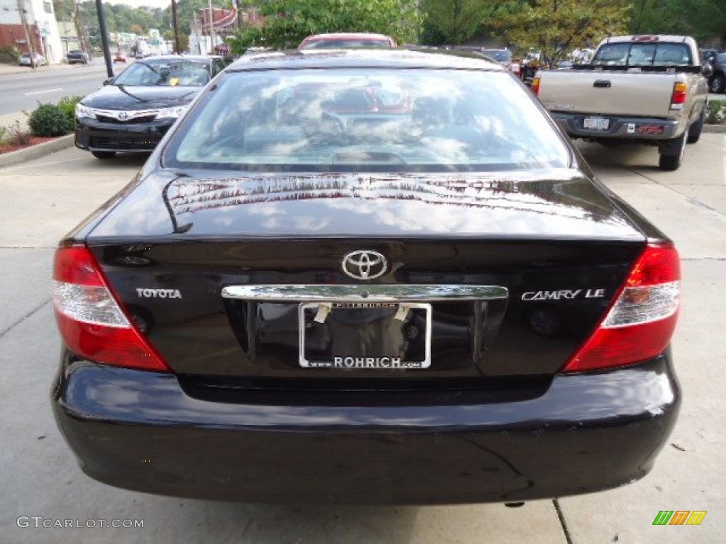 2004 Camry LE - Black Walnut Pearl / Stone photo #11