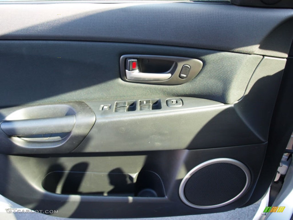 2004 MAZDA3 s Hatchback - Sunlight Silver Mica / Black/Red photo #15