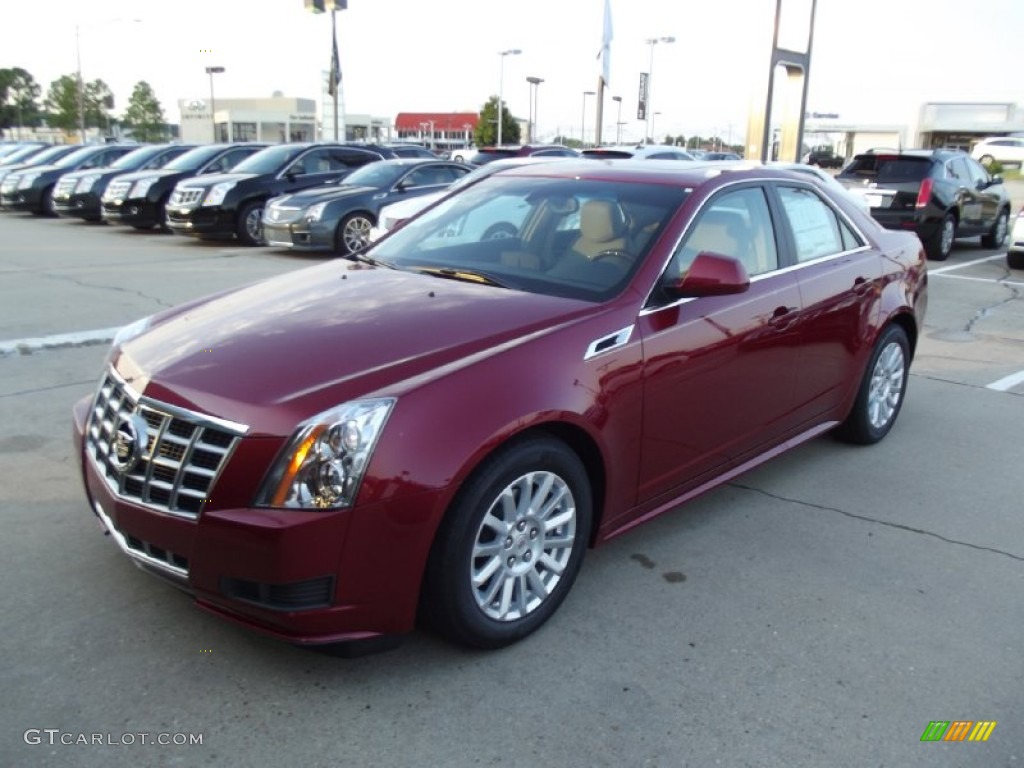 2013 CTS 3.0 Sedan - Crystal Red Tintcoat / Cashmere/Cocoa photo #1