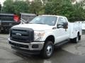 Oxford White - F350 Super Duty XL SuperCab 4x4 Utility Truck Photo No. 4