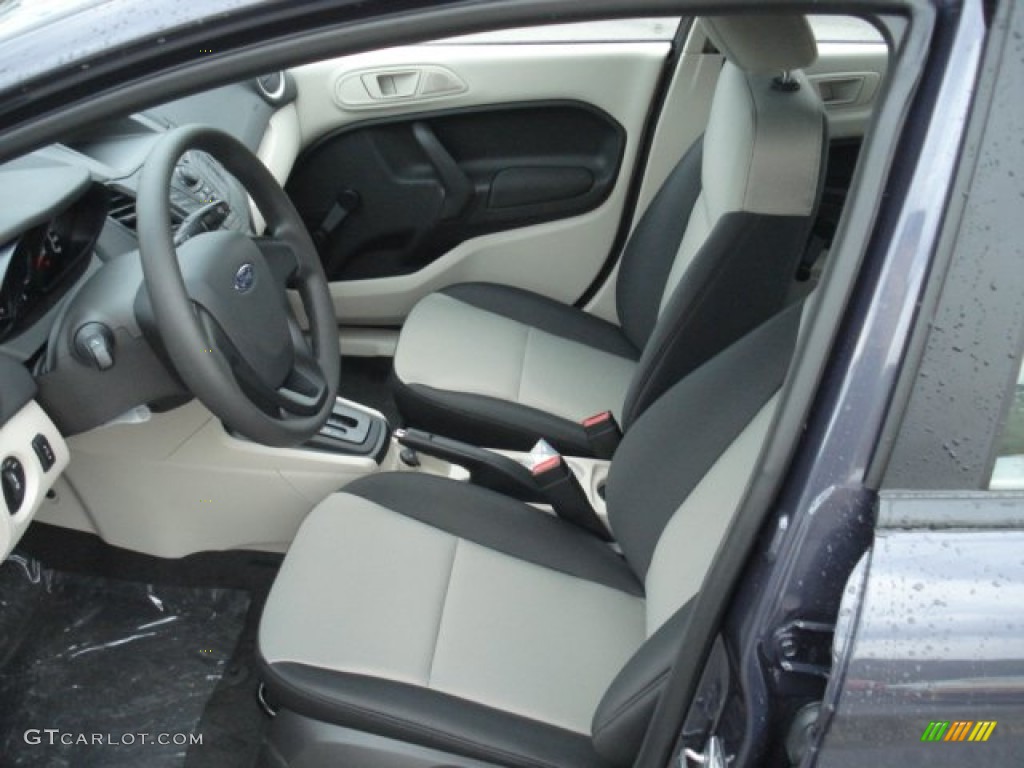 Charcoal Black/Light Stone Interior 2013 Ford Fiesta S Sedan Photo #71204140