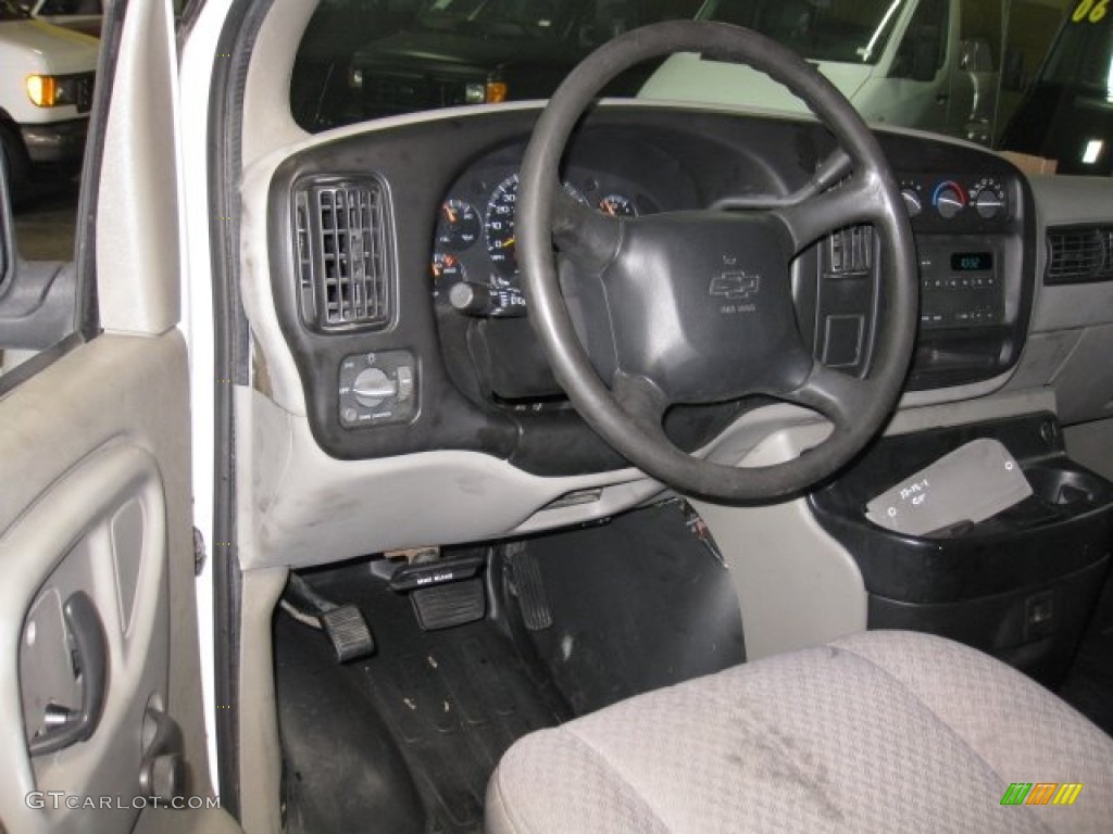 2001 Express 1500 Cargo Van - White / Dark Pewter photo #9