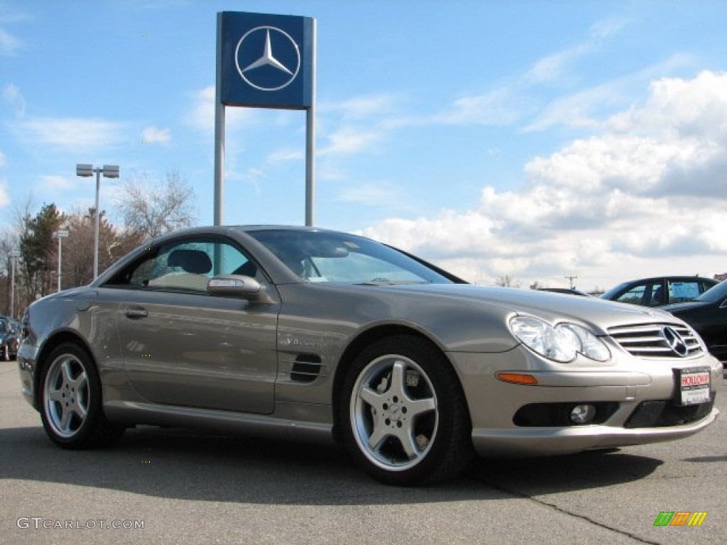 2004 SL 55 AMG Roadster - Pewter Silver Metallic / Charcoal photo #3