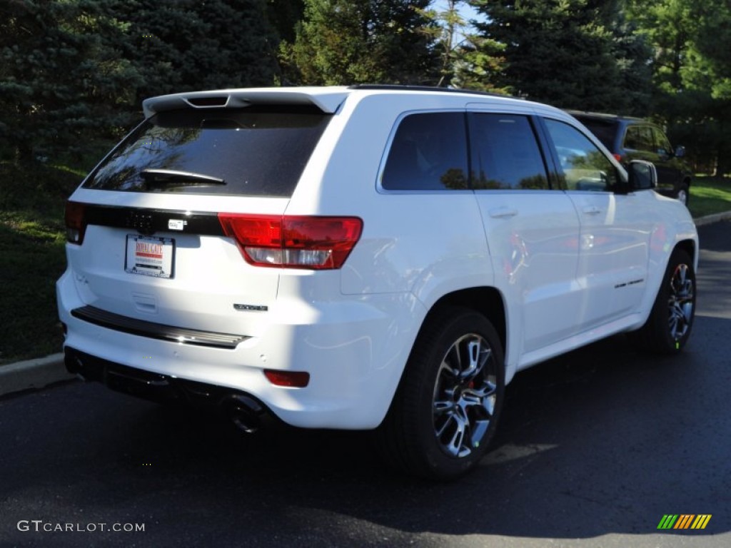 2013 Grand Cherokee SRT8 4x4 - Bright White / SRT Black photo #8