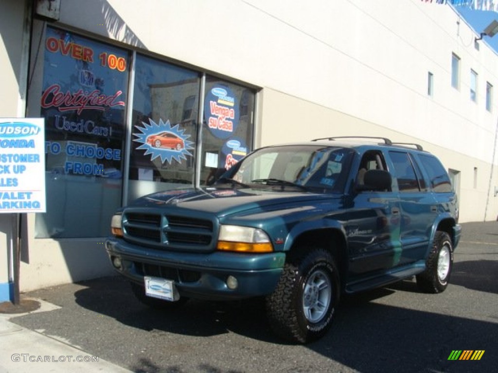 2000 Durango SLT 4x4 - Aquamarine Metallic / Mist Gray photo #1