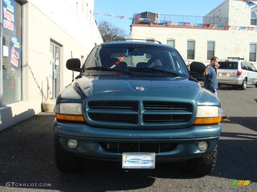 2000 Durango SLT 4x4 - Aquamarine Metallic / Mist Gray photo #2