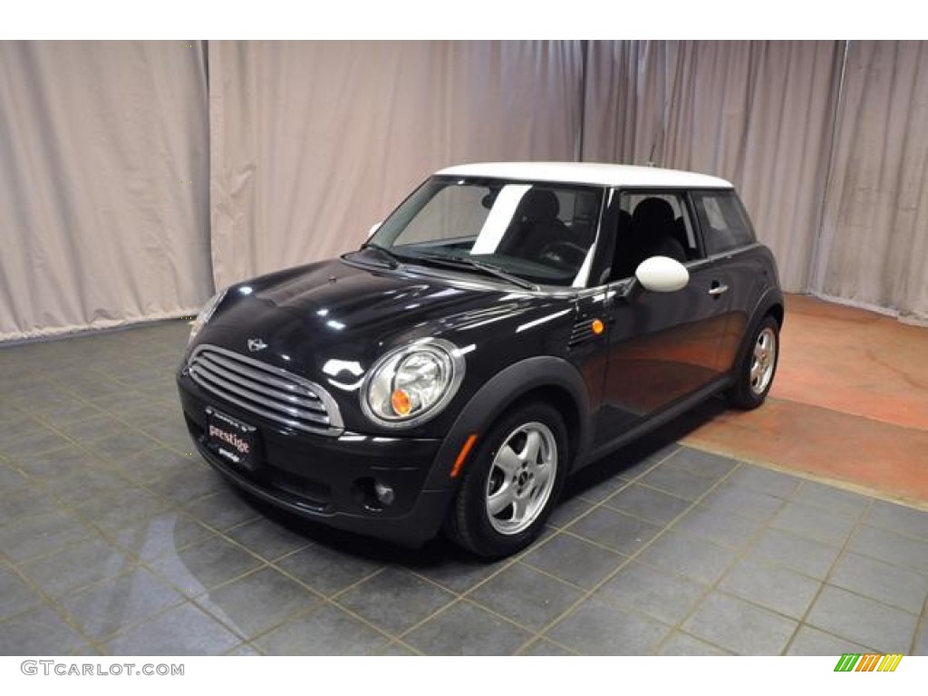 2010 Cooper Hardtop - Midnight Black Metallic / Checkered Carbon Black/Black photo #1