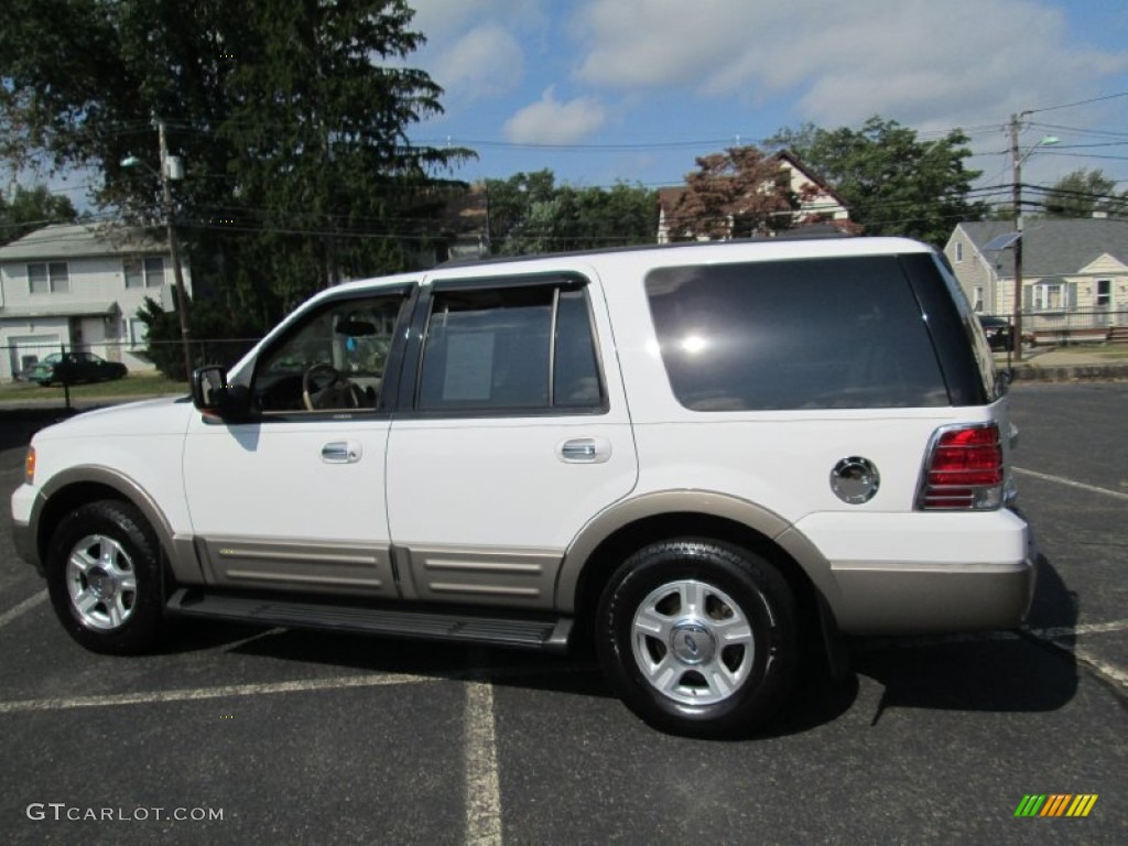 2003 Expedition Eddie Bauer 4x4 - Oxford White / Medium Parchment photo #4