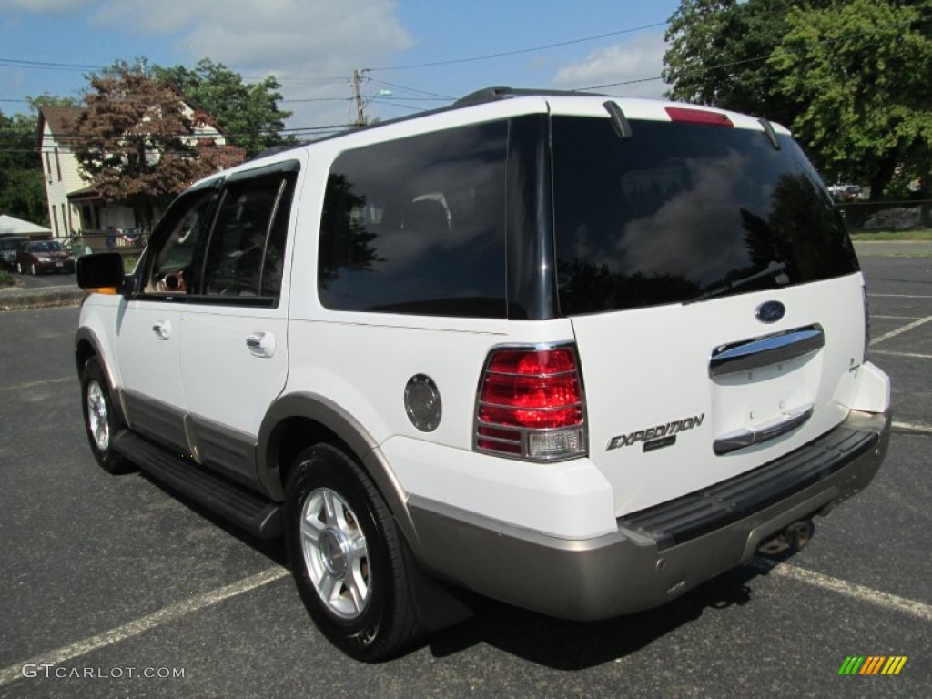 2003 Expedition Eddie Bauer 4x4 - Oxford White / Medium Parchment photo #5