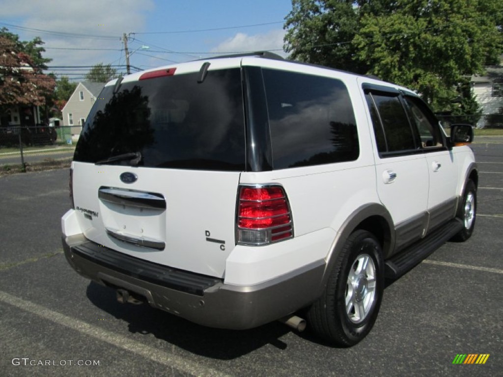 2003 Expedition Eddie Bauer 4x4 - Oxford White / Medium Parchment photo #7