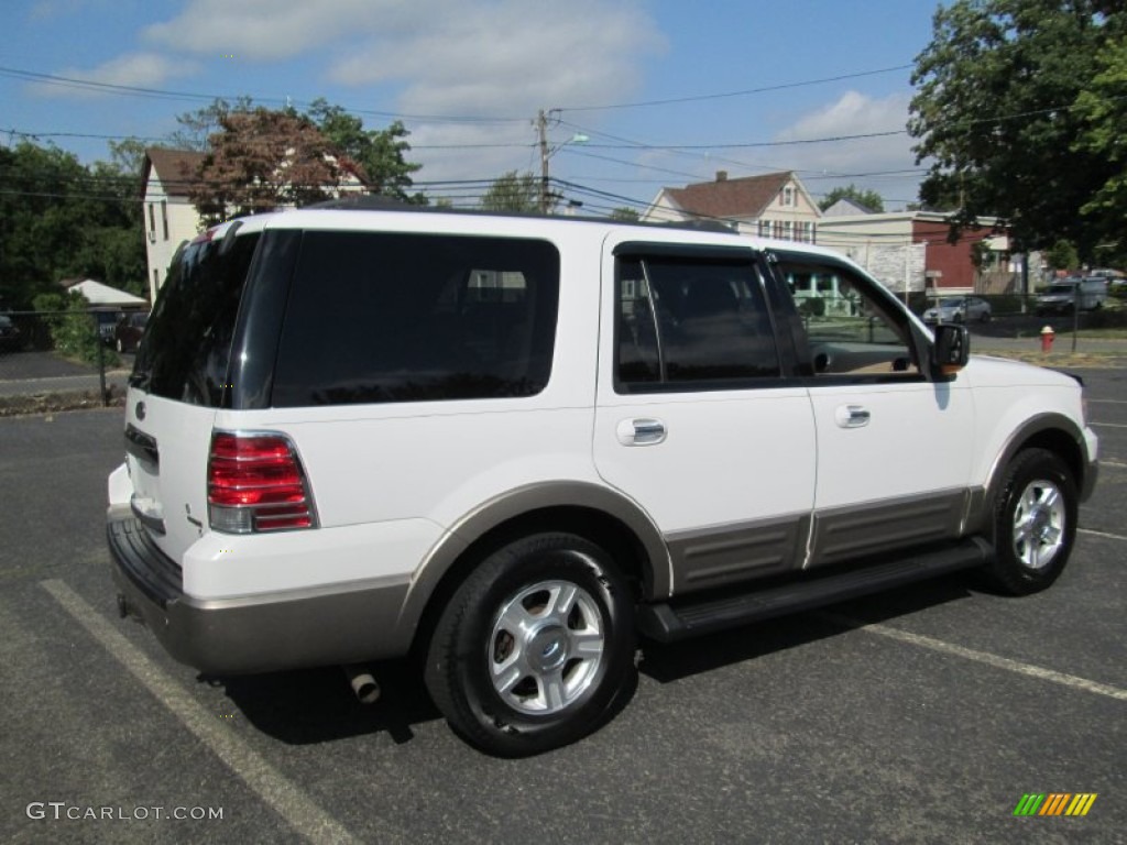 2003 Expedition Eddie Bauer 4x4 - Oxford White / Medium Parchment photo #8