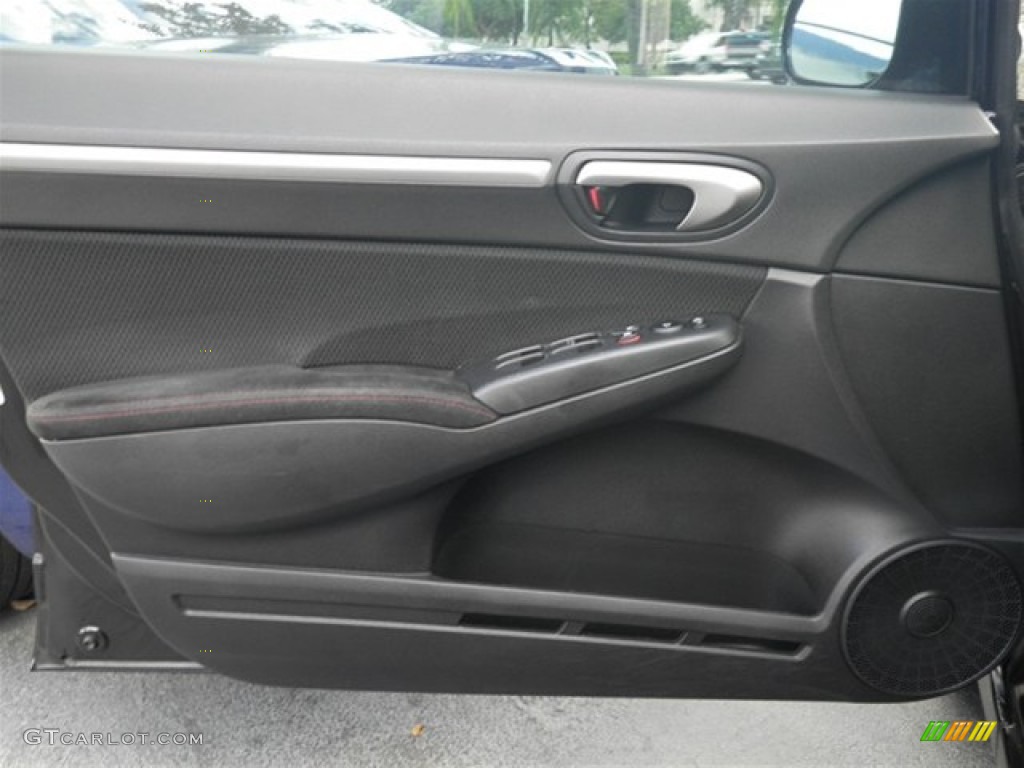 2008 Honda Civic Si Sedan Black Door Panel Photo #71208166