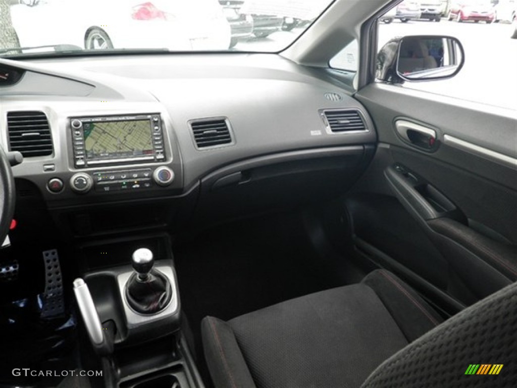 2008 Honda Civic Si Sedan Black Dashboard Photo #71208205