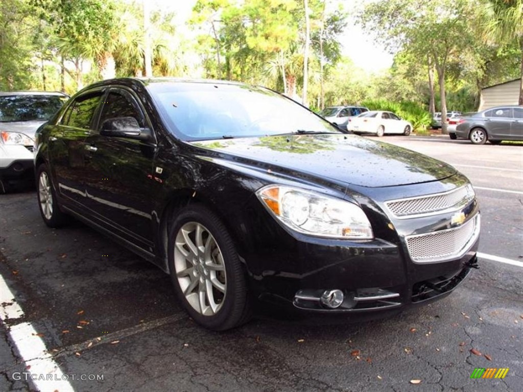 2008 Malibu LTZ Sedan - Black Granite Metallic / Cocoa/Cashmere Beige photo #2