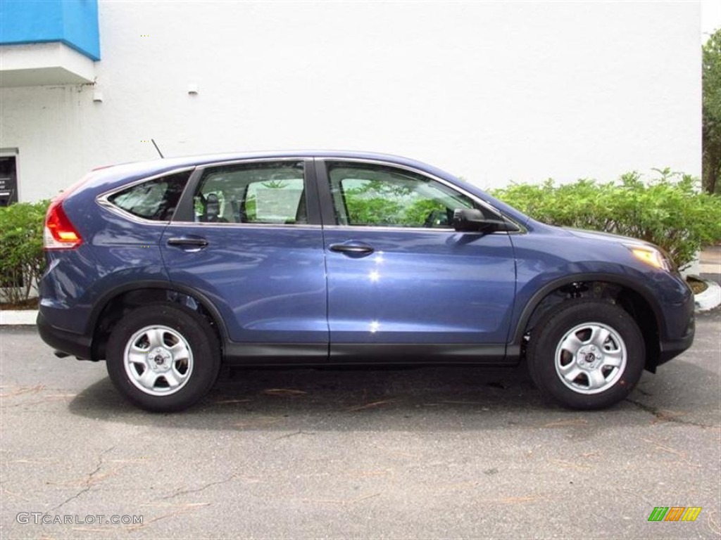 2013 CR-V LX AWD - Twilight Blue Metallic / Gray photo #2