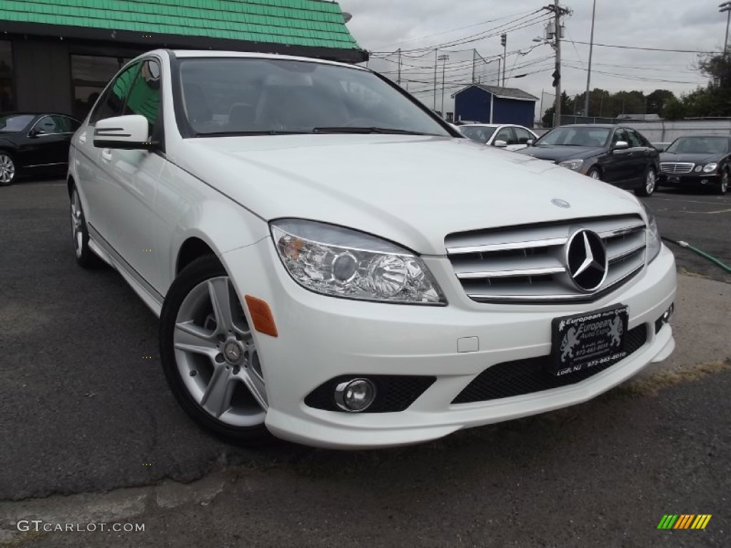 2010 C 300 Sport 4Matic - Arctic White / Almond/Mocha photo #2