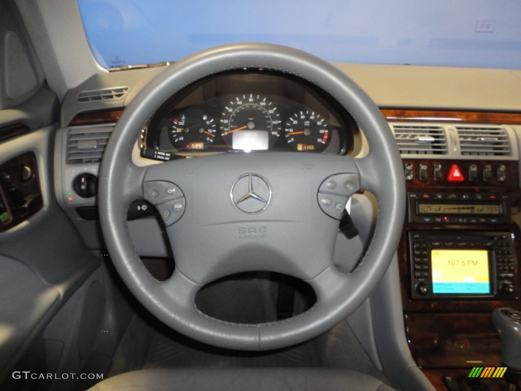 2000 Mercedes-Benz E 430 Sedan Ash Steering Wheel Photo #71209384