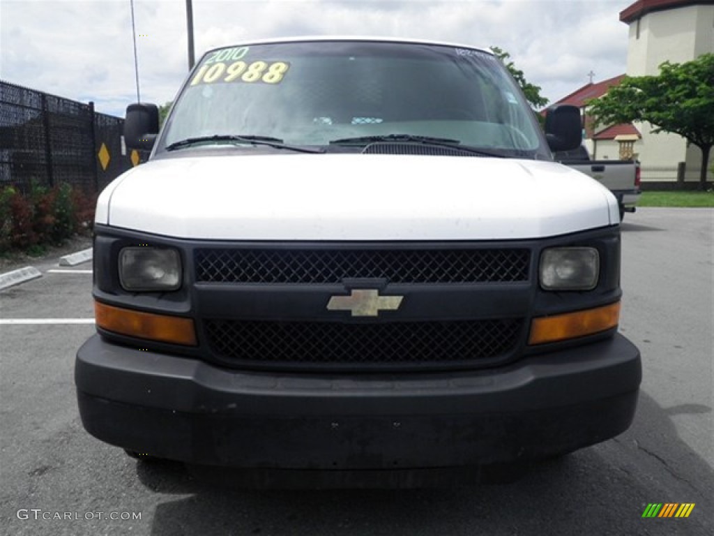 2010 Express 1500 Work Van - Summit White / Medium Pewter photo #3