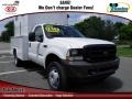 Oxford White 2002 Ford F450 Super Duty Regular Cab Utility Truck