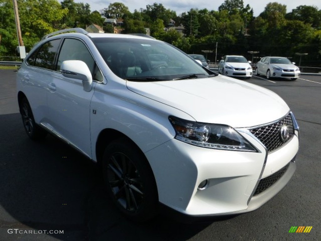 2013 RX 350 F Sport AWD - Starfire White Pearl / Black/Ebony Birds Eye Maple photo #6